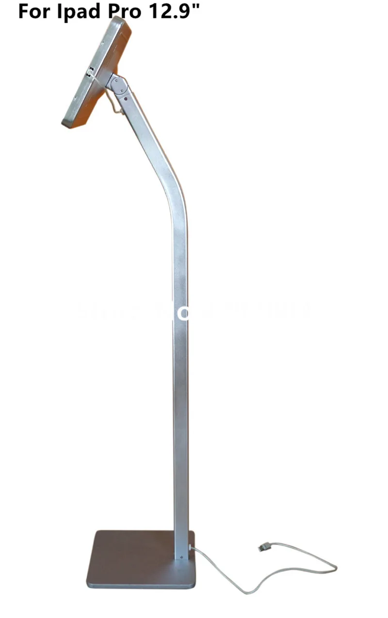IPad дисплей стенд с не регулируемый прямой полюс Ipad безопасности замок напольная