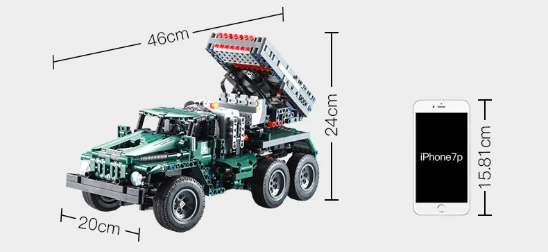 BM-21 с дистанционным управлением с радиоуправляемым радиоприемником «мировая война» 2в1 кирпичная модель Урал транспортер 4320 строительный блок rc игрушки
