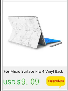GOOYIYO-для Surface Pro 4 5 виниловая наклейка на заднюю панель Полная наклейка для планшета с рисунком цветная пленка для экрана в подарок
