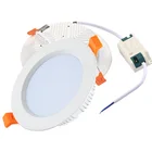 Ультратонкий Светодиодный потолочный светильник с регулируемой яркостью, 3 Вт, 5 Вт, 7 Вт, 9 Вт, 12 Вт, 15 Вт, встраиваемые светодиодные лампы, Круглый панельный светильник, светильник для внутреннего освещения, 110 В, 220 В