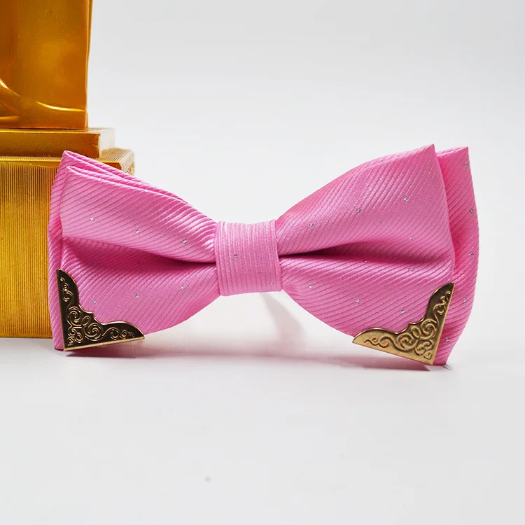 

Men 's polyester casual bow tie Jacquard dot bow tie Multi-color fashion high-grade metal decorative bow tie