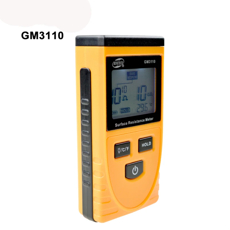 Измеритель поверхностного сопротивления Ручной с заземлением ЖК дисплей ом метр