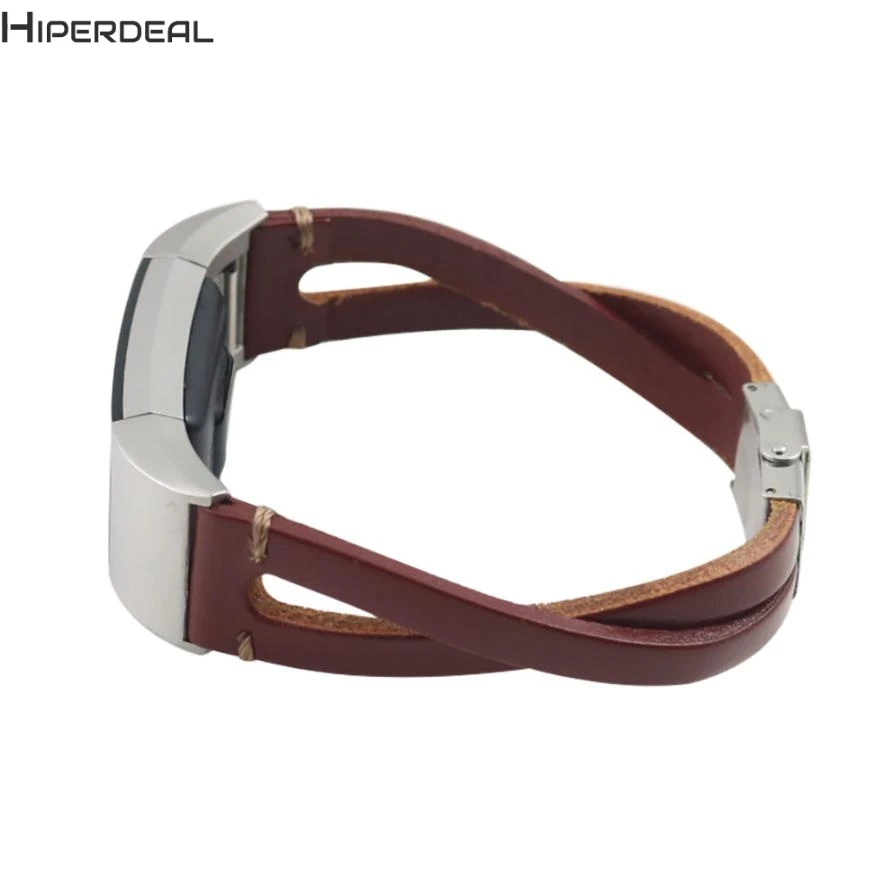 HIPERDEAL Новый Сменный кожаный браслет ремешок для Fitbit Charge 2 Hot 17Dec20 Прямая поставка F |