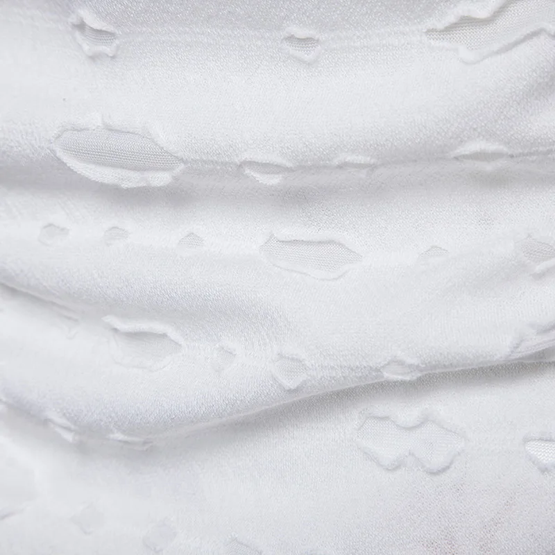 

Vogue Nice New Summer T Shirt Men Ripped Hole Hip Hop T-shirts Men Breathable Casual Slim Short Sleeve Tees Men T Shirt 3XL