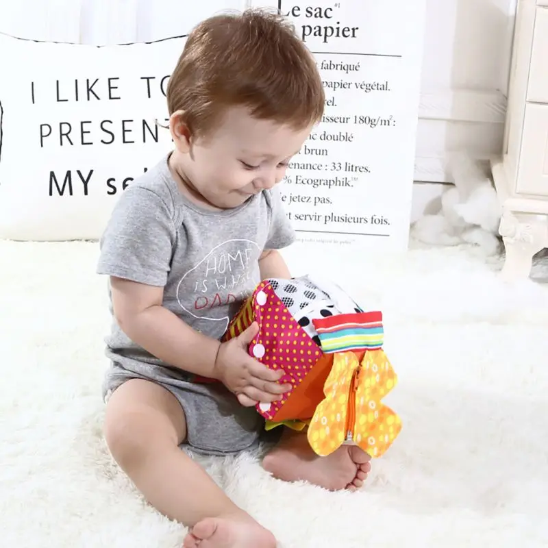 Детская развивающая игрушка Монтессори из ткани обучающая кубик|Интерактивные