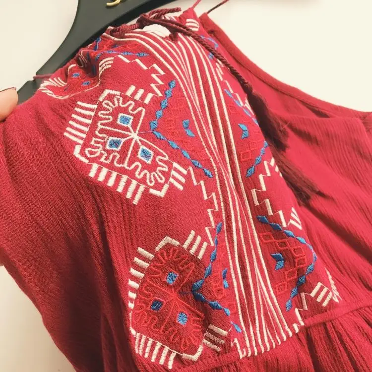 2017 женщин Boho Beach вышивка платье сексуальное без рукавов летние пляжные шорты