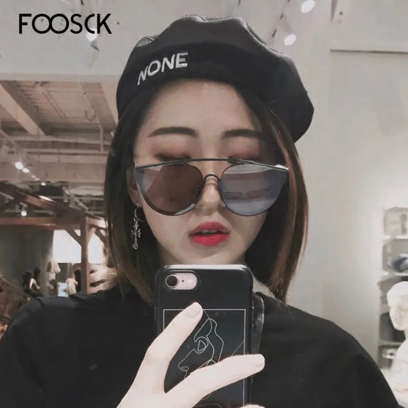 

Мужские и женские солнцезащитные очки FOOSCK, квадратные уличные очки UV400