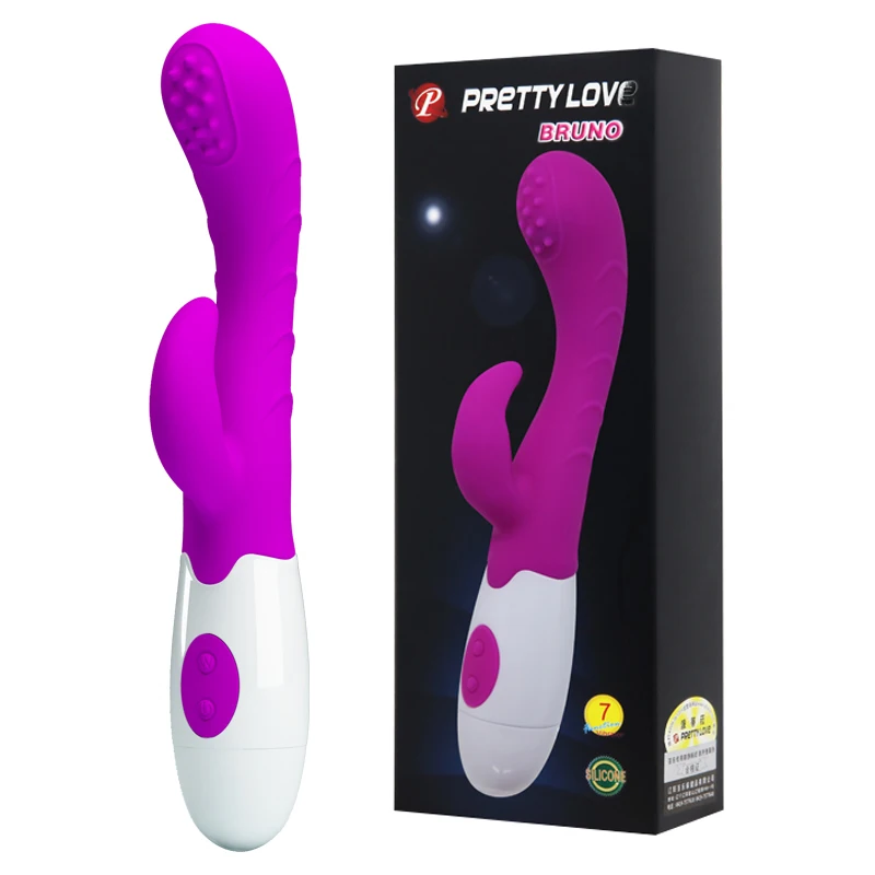 Pretty love 7 function silicone double Powerfull dildo rabbit G spot vibrator fake penis clitoris massager sex toys for women | Красота и