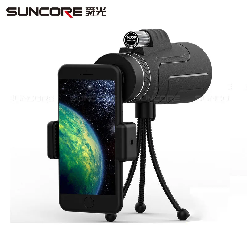 Монокулярный телескоп высокой мощности 16x50 для смартфона многослойные