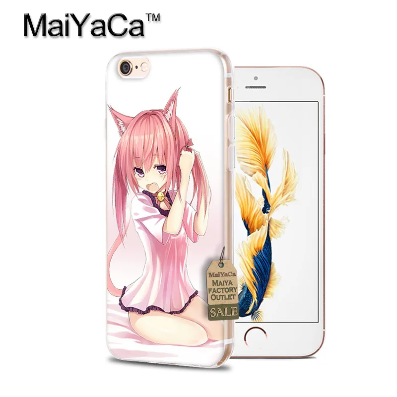 5 MaiYaCa сексуальный мультяшный аниме kawaii Девушка кошка пейзаж Мягкий ТПУ чехол для телефона для iPhone X XS MAX XR 6 6s 7plus 8Plus 5S 5C Чехол - Цвет: 5