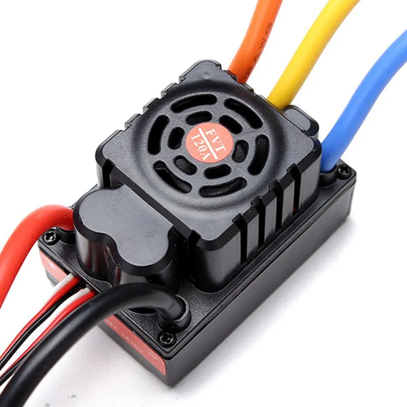 Бесщеточный 120A ESC 2-6s 24 В Сенсорный Водонепроницаемый контроллер скорости для 1/8
