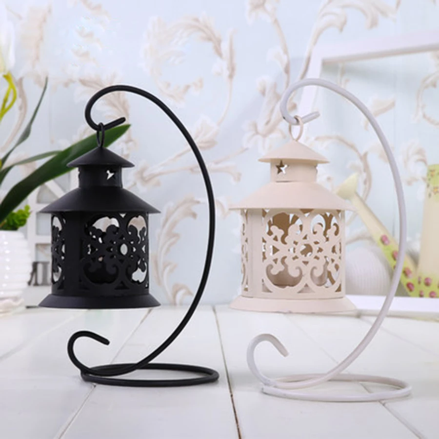 Висячие винтажные пустотелые узоры потертая Сова Teatick Металл Tealight украшение