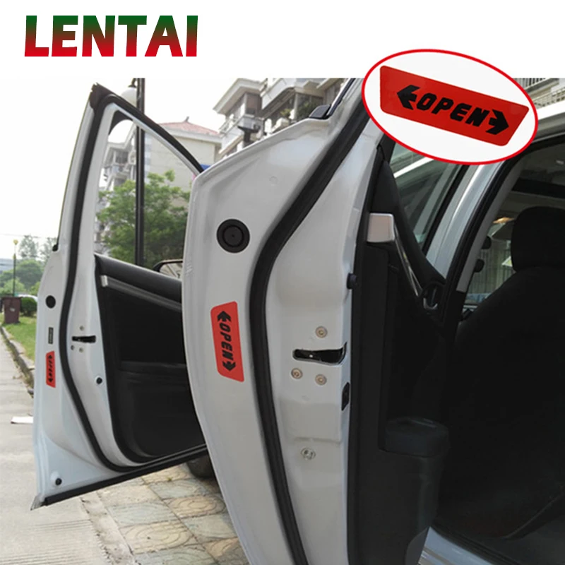 4 шт. светоотражающие наклейки на двери автомобиля Suzuki Swift Volkswagen Passat B5 B6 Tiguan Jetta