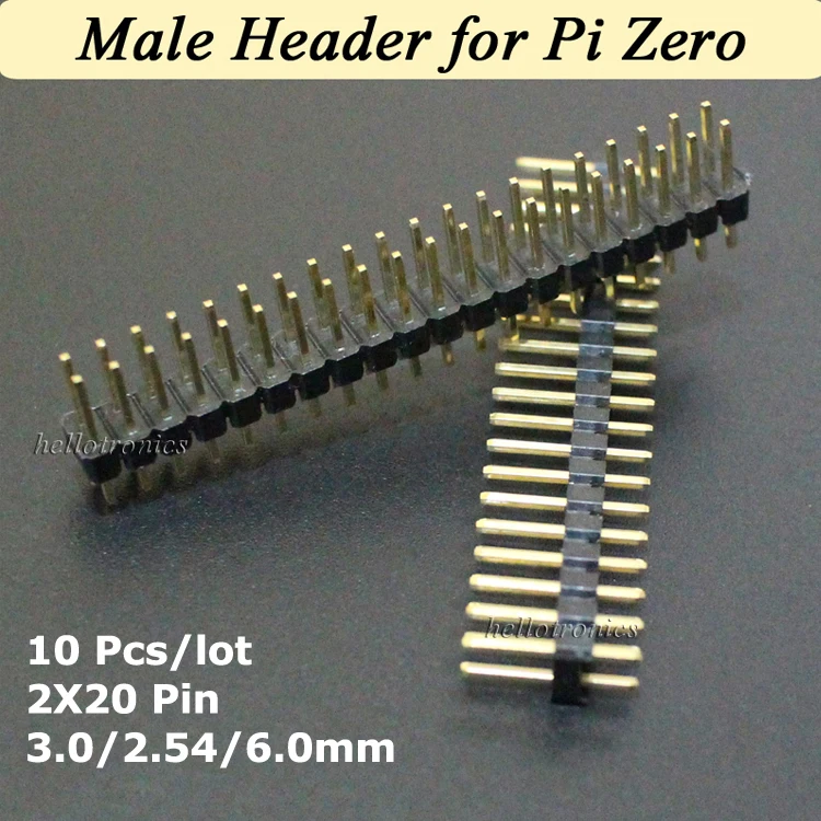 Hellotronics 10 шт./лот 2x20 Pin размер 3 0/2 54/6 мм Raspberry Pi A + Модель B 2 4 Штабелируемый прототип