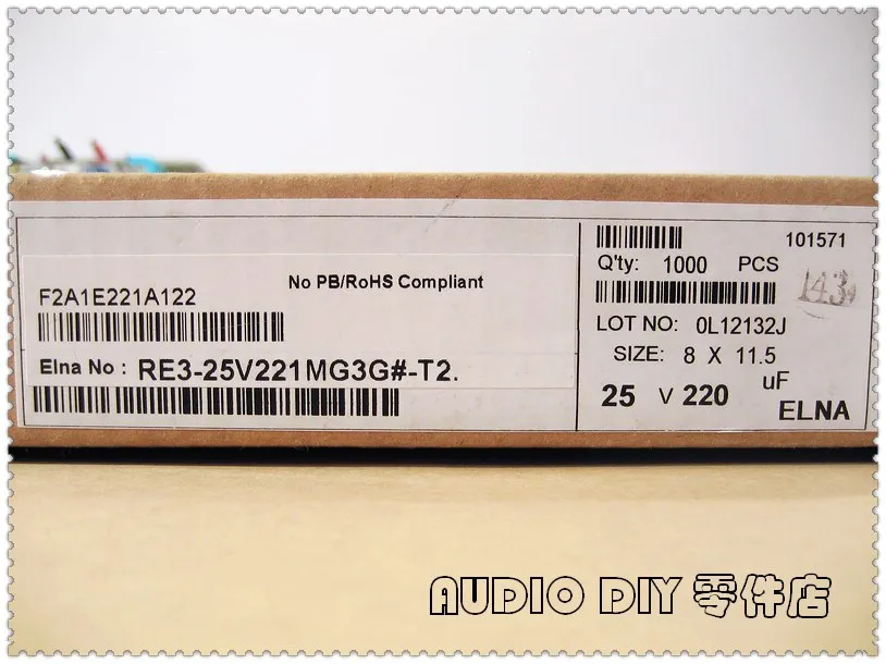 10 шт/50 шт ELNA Blue Robe RE3 Серии 220 мкФ 25В 25V220UF электролитический конденсатор |