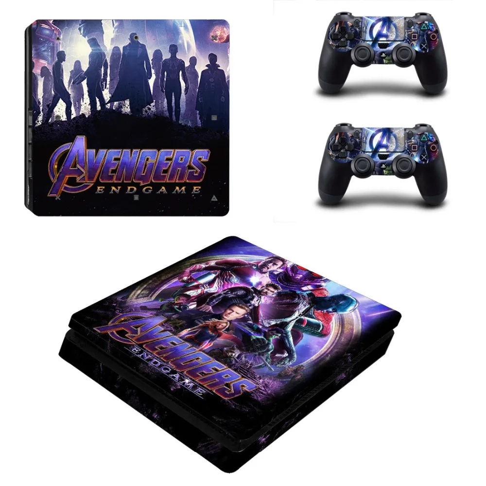Виниловая наклейка для консоли Playstation 4 и 2 контроллеров PS4 Slim Skin | Электроника