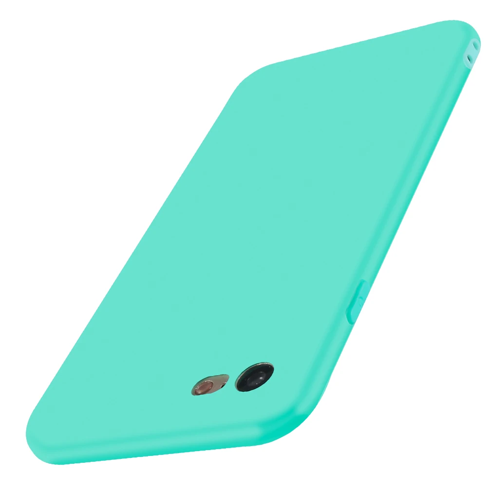 Силиконовый чехол для Iphone 7 8 Plus X 6 S Coque черный милый матовый из ТПУ мягкий ультра