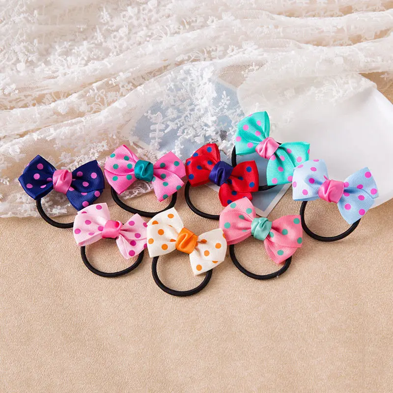 1 шт. Детская резинка для волос в горошек|fashion hair accessories|hair accessorieshair accessories for kids |