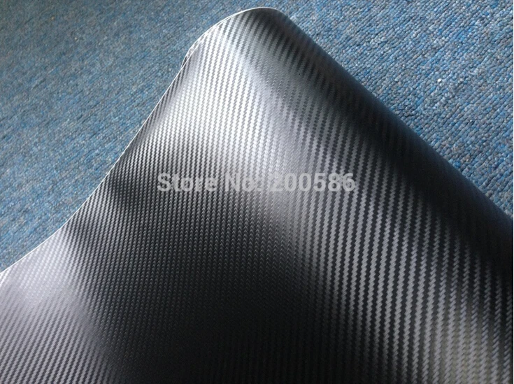 Черная 3D виниловая пленка из углеродного волокна Виниловая для автомобиля