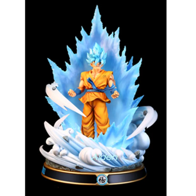 20 &quotСтатуя Драконий жемчуг Супер Saiyan бюст синие волосы Сон Гоку полная длина
