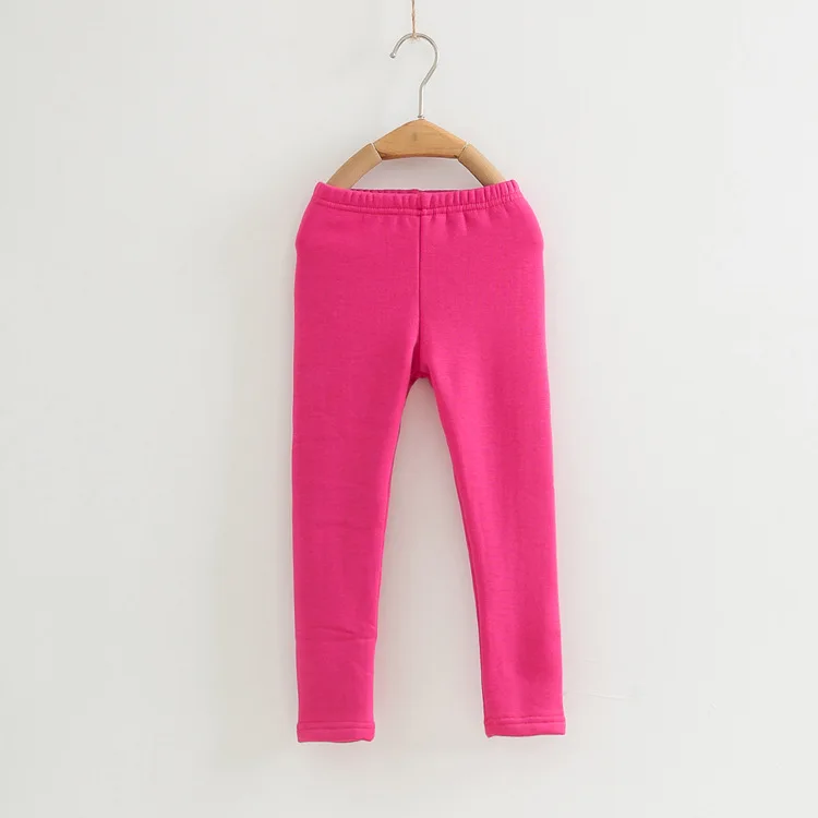 Осенью и зимой ребенка Леггинсы для девочек руно теплой чулки штаны детей модные