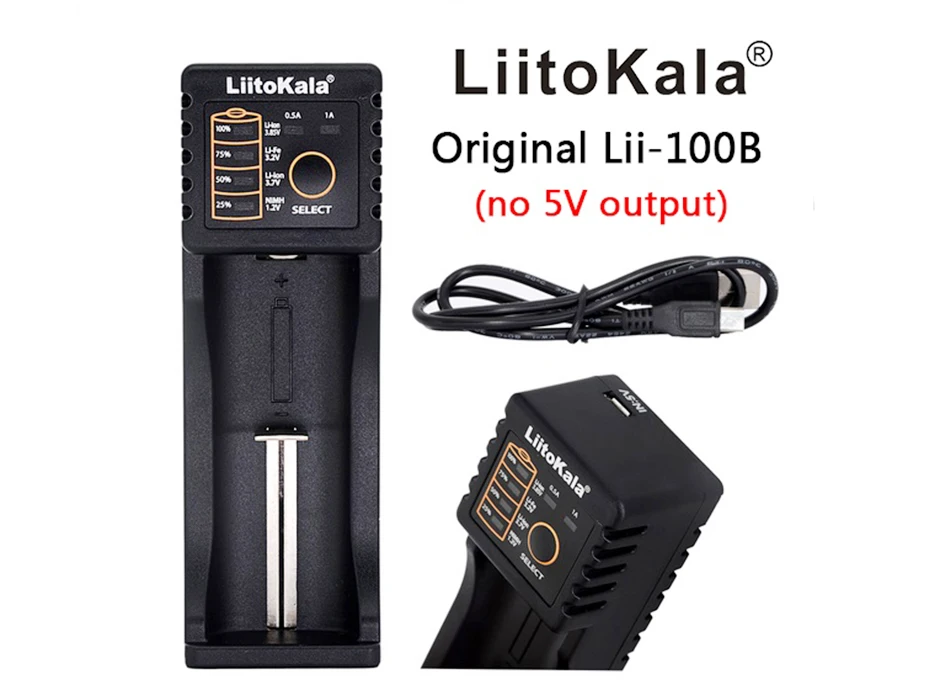 Liitokala Lii-202 100B зарядное устройство, Зарядка 18650 1,2 в 3,7 в 3,2 в AA/AAA 26650 10440 16340 25500 NiMH литиевая батарея
