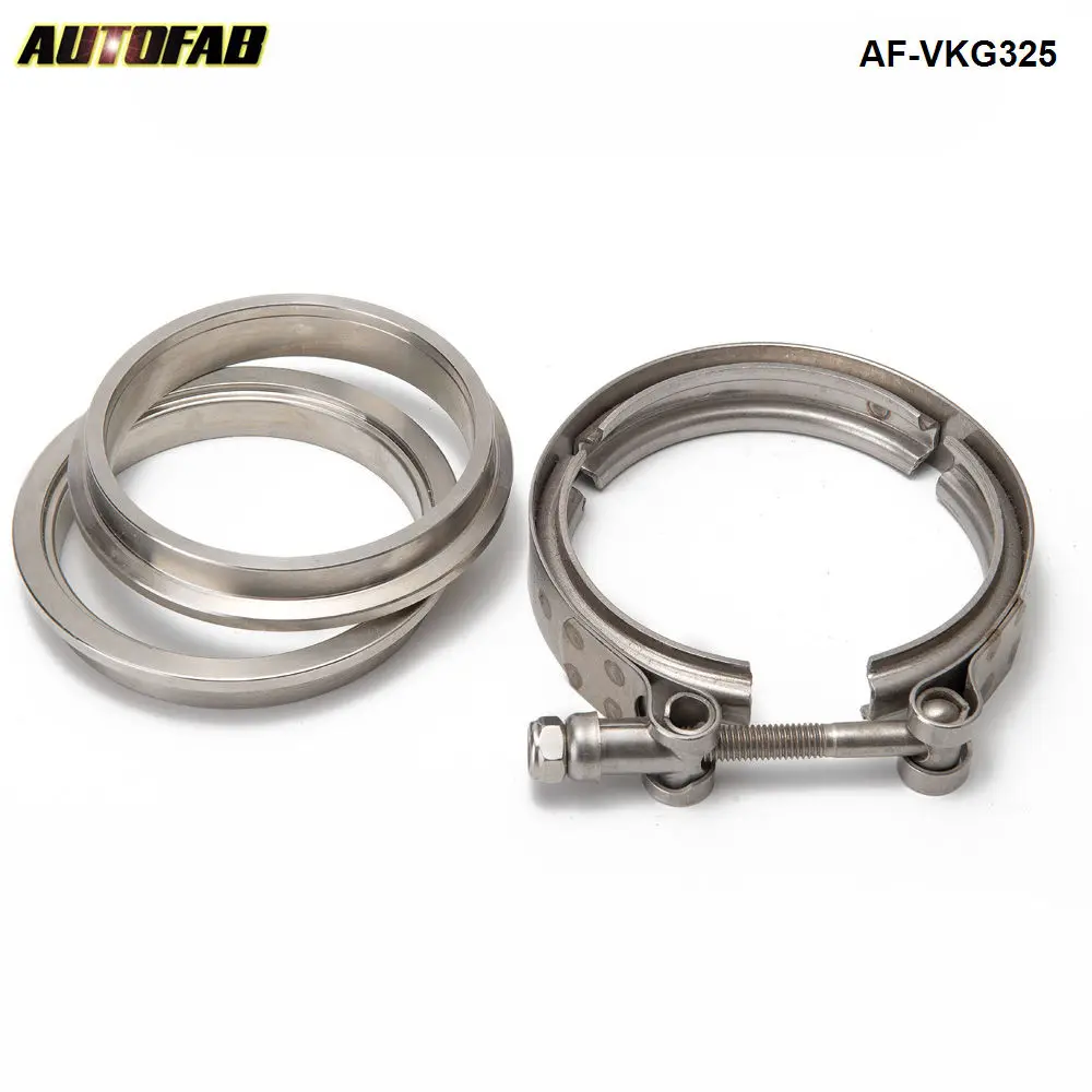 AUTOFAB-Комплект V-образных фланцевых зажимов 3 25 дюйма для Catback Turboback промежуточные