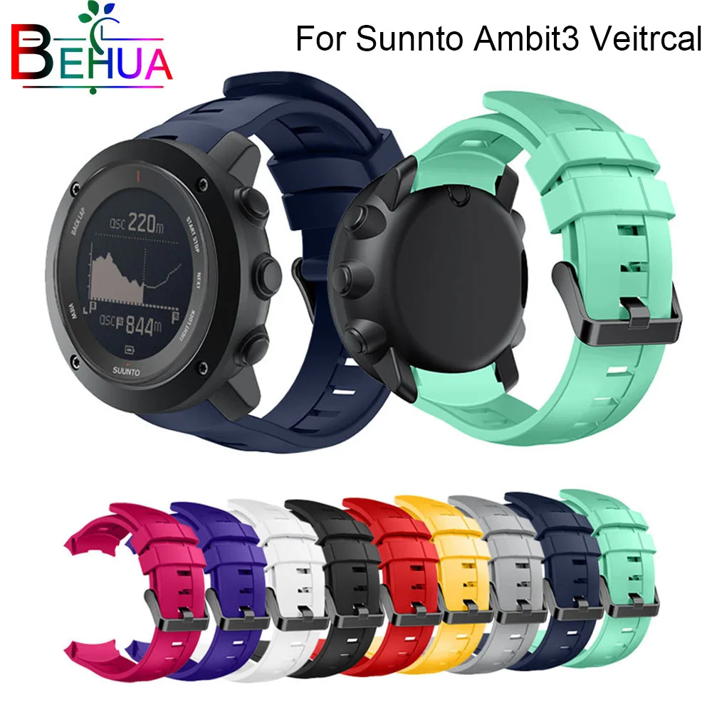 

Multi-Color Quality Stylish Sports Watch with Silicone Bracelet Strap for For Suunto Ambit3 Vertical Watch Strap Silicone HOT