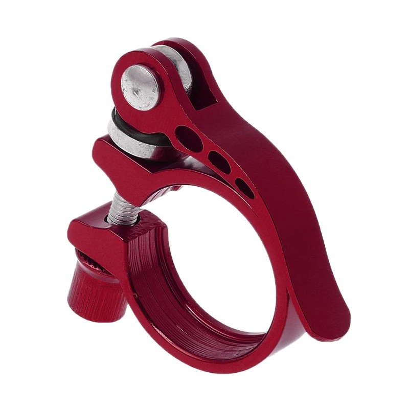 34.9 mm red Новинка 1 шт. алюминиевая стойка сиденья из сплава зажим быстросъемный MTB Велоспорт 28,6 31,8 34,9 сиденье велосипед аксессуар - Color: 34.9 mm red