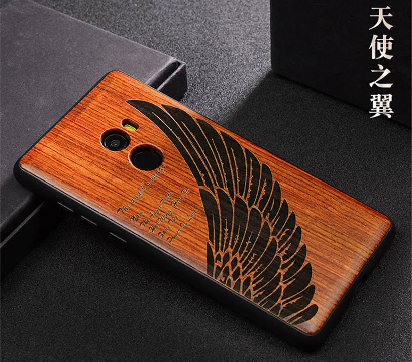 as picture Xio mi x 2 Чехол mi x2 чехол TPU резная Роза деревянный ящик Coque Boogic Xiaomi mi x 2 Деревянный чехол для телефона s - Цвет: as picture