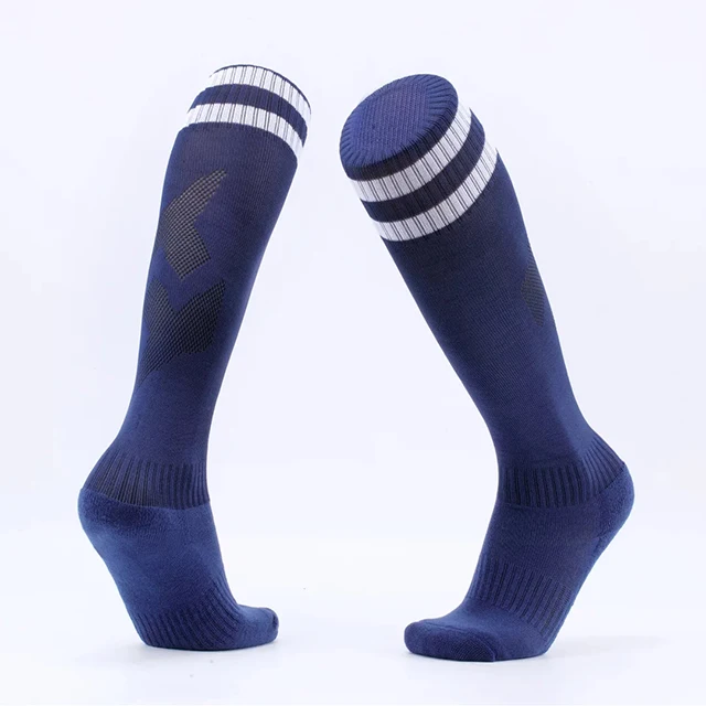 navy blue 12 цветов, носки для футбола Профессиональный для мужчин, женщин, детей/мальчиков, survete, мужской футбольный костюм, тренировочные футбольные беговые носки - Цвет: navy blue