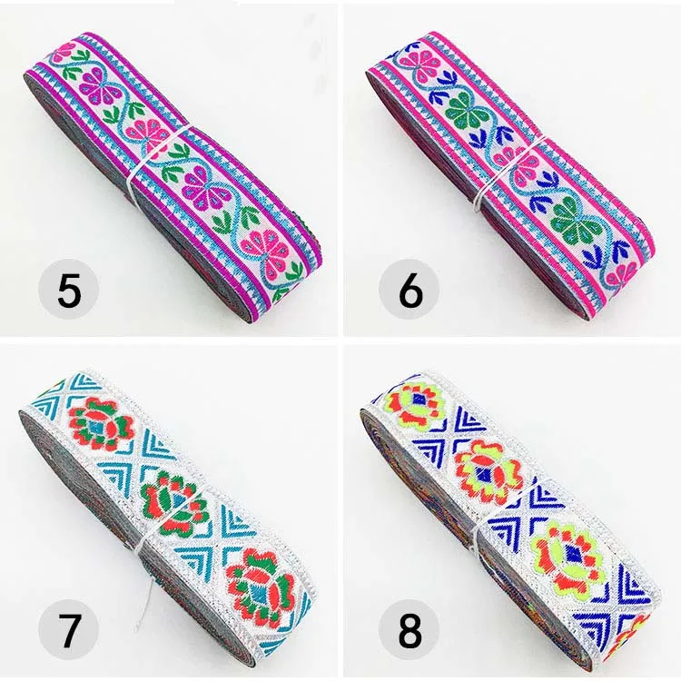 7 м/лот тканая жаккардовая лента ширина 3 см с геометрическим рисунком Тотем для