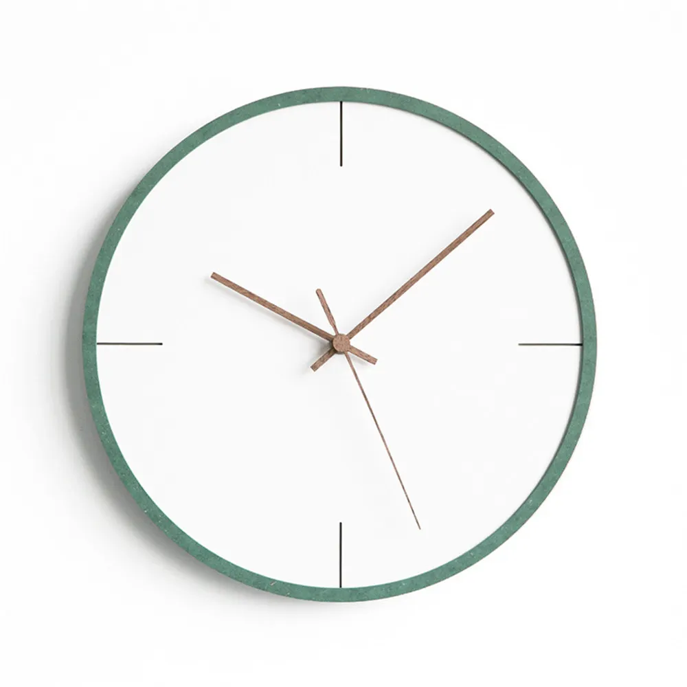 12 дюймов современные МДФ настенные часы минималистичные скандинавские
