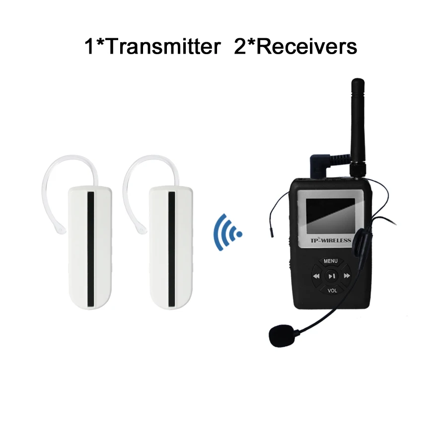 TP-WIRELESS UHF WTAG05 Беспроводной Экскурсовод Система Крепления Наушников Приемник для