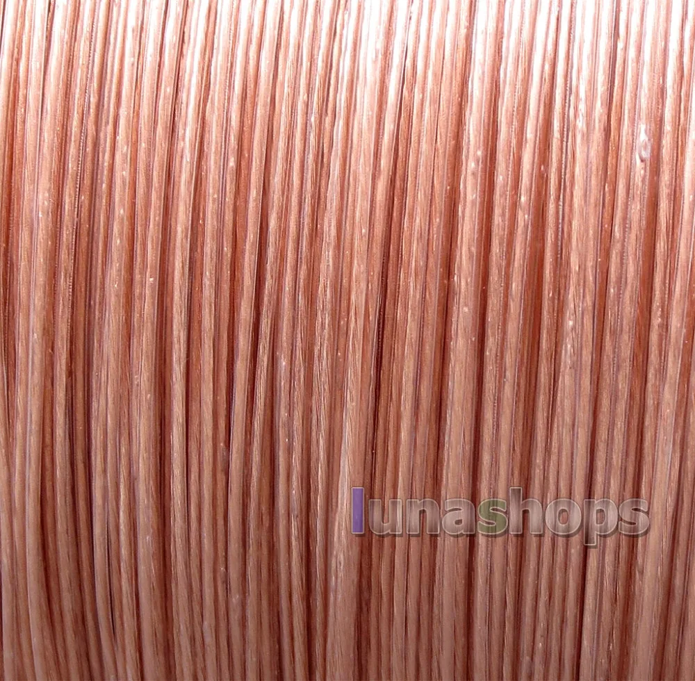 LN005622 Экстремальный мягкий чистый 7N OCC сигнал PU наушники кабель для наушников 20*0 05