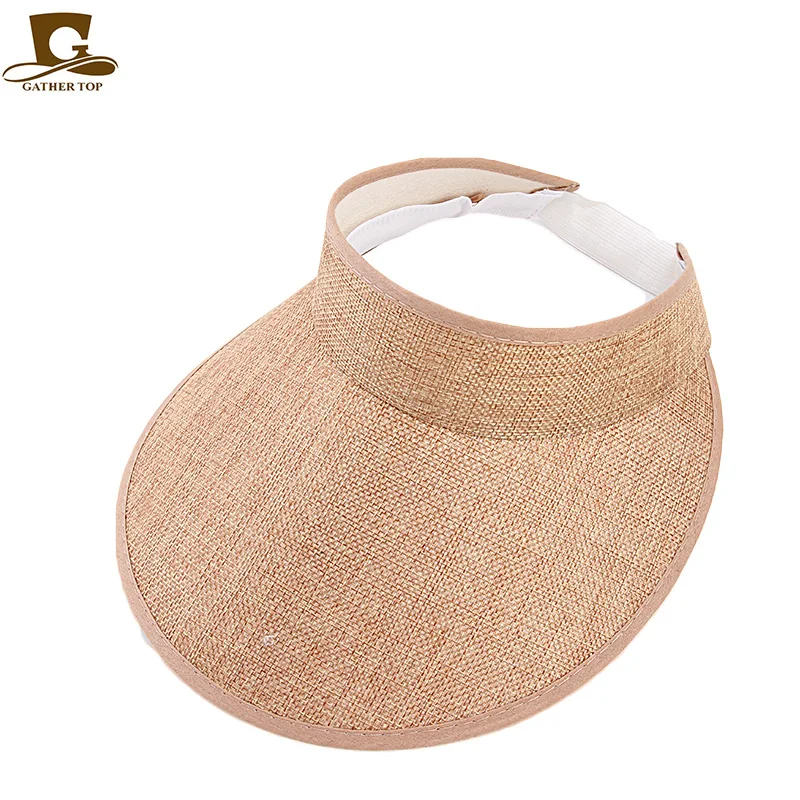 

Women Summer Sun UV Protection Visor Wide Brim Sun Men Hat Beach Golf Cap