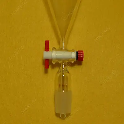250 мл 24/29 стеклянная пириформа разделительная воронка форма груши PTFE стопкок
