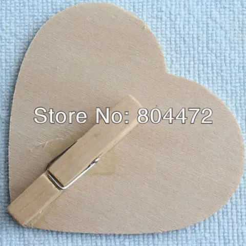 Бельевой клип доска крошечные сердце небольшой деревянный Доска Пег/клип (48