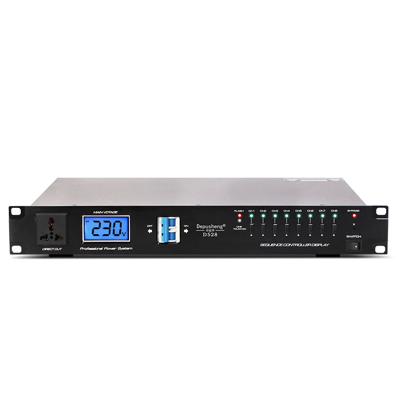 Depusheng D528 Профессиональное аудио 9 каналов регулятор последовательности питания