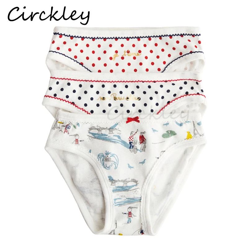 

3 шт./лот; Хлопковые трусики для девочек; Милые трусы для маленьких девочек с рисунком; Милые детские трусики в горошек; Нижнее белье для малы...