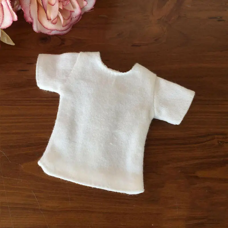 white shirt Синие джинсы, повседневная одежда, Одежда для куклы Blythe, детская игрушка, трапециевидная юбка для Blyth кукла licca, одежда 1/6, аксессуары для кукол - Цвет: white shirt