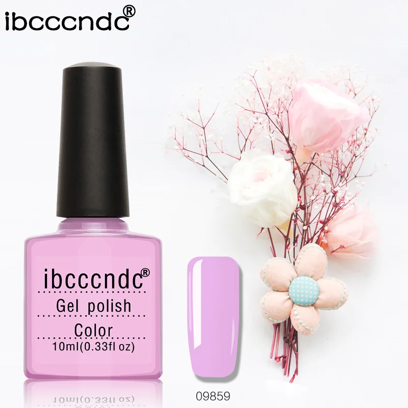 

Ibcccndc Long Last 10ML Fashion Gel Nail Polish UV LED Semi Permanent Colorful Lacquer or Gel Nail Paint for Manicure Art