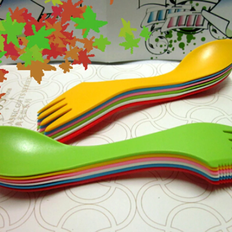 Открытый Кемпинг Пикник ложка Вилы Пеший Туризм выживания вилка нож комплект