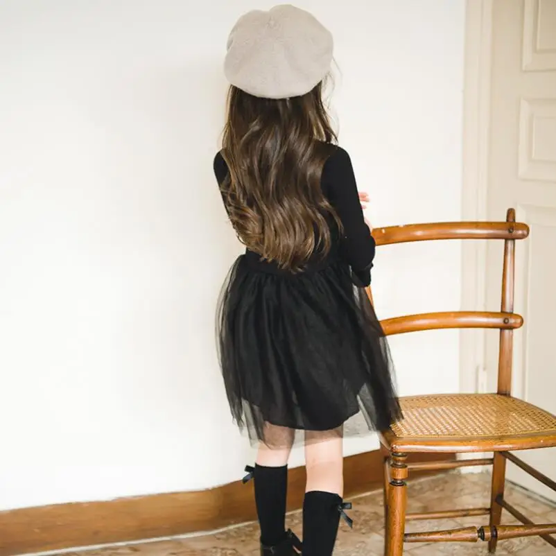 Платье с длинным рукавом для девочек-подростков осенне-зимнее платье девочек JW4119