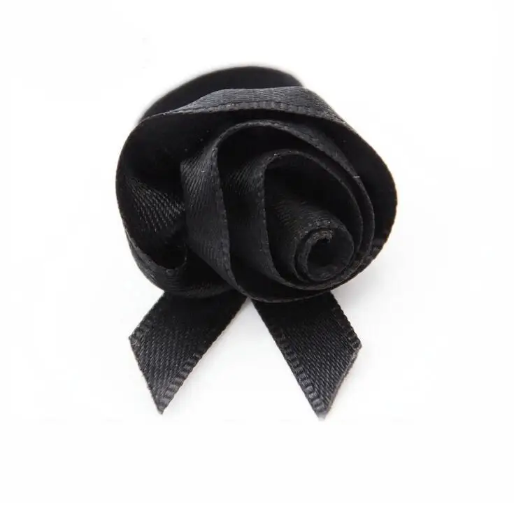 

600pcs Free shipping colorful rose satin ribbon bow,decoration perfume bottle flower Manufacturers