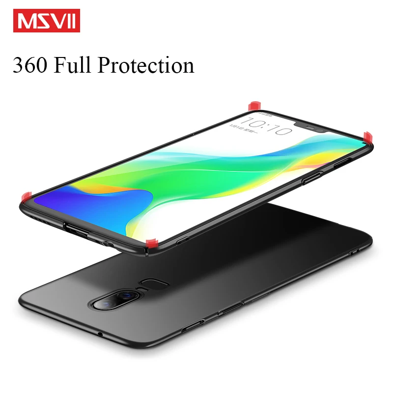 MSVII для Oneplus 6 чехол твердый матовый PC задняя крышка One Plus Чехол Oneplus6 чехлы