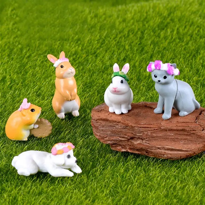 Новые 5 шт/упаковка шт./компл. венок тапочки с кроликом шлёпанцы для Miniatura