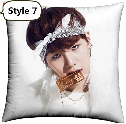 Корейская Bangtan Boys JUNG KOOK Jimin SUGA V Jin квадратная подушка 40 см* 40 см - Цвет: bts