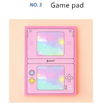 Game pad Японский дизайн ретро липкая заметка розовый цвет компьютерный игровой коврик memo label канцелярские принадлежности подарок для девочек офисные школьные принадлежности A6459 - Цвет: Game pad