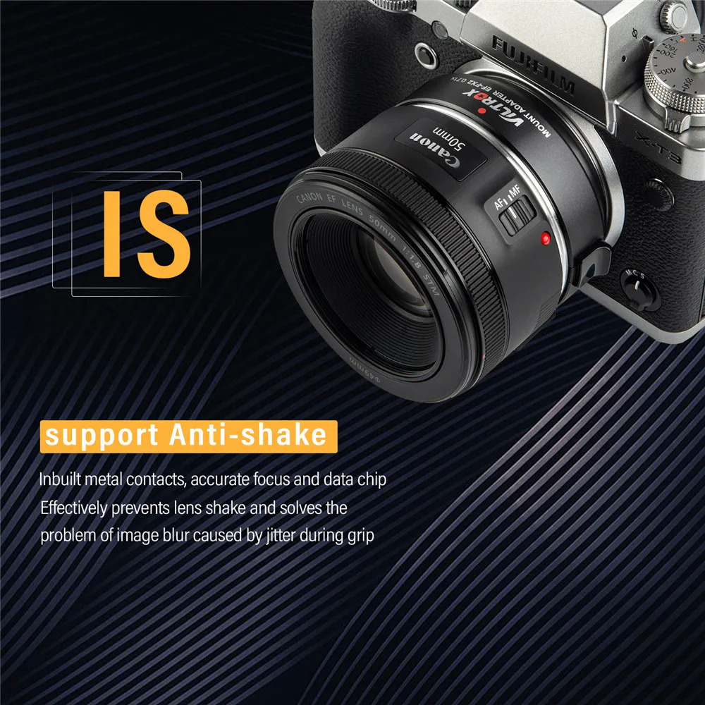 Viltrox EF-FX2 Крепление-адаптер для объектива Автофокус 0.71X объектив IS USM для Canon EF объектив ЖК-дисплея с подсветкой FUJIFILM Fuji X Крепление Камера X-T3 X-PRO2 X-T100 X-H1